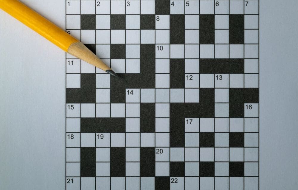 You Can Think of Recovery Like a Crossword Puzzle